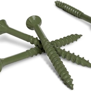 Tornillos para Madera de Exterior Yu Biao 8-10, Recubiertos con Epoxi Verde, Cabeza Plana Torx, Tornillos para Terraza de Grado de Construcción - Product Image 1