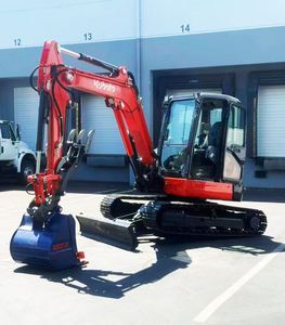 Mini-excavatrice Kubota KX057 5 tonnes 6 tonnes 5,7 tonnes, excavatrice sur chenilles diesel, excavatrice compacte hydraulique, lame angulaire, brise-roche, certifiée CE - Product Image 2