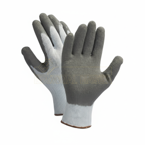 Gants en polaire poly/coton imprégnés de gants de sécurité en latex - Product Image 1