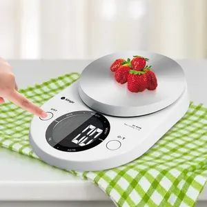 Küchenwaage für Lebensmittel digitale Gramm und Unzen wasserdicht 3 kg 0,1 g Küchenwaage Lebensmittel