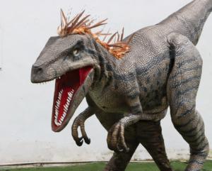 Disfraz <span class=keywords><strong>de</strong></span> Dinosaurio Realista Personalizado, Velociraptor Peludo con Patas Expuestas, para Adultos, Uso en Interiores/Exteriores, Parque <span class=keywords><strong>de</strong></span> Aventuras - Product Image 6