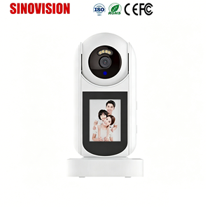 Caméra WiFi PTZ personnalisable avec écran HD, appel, détection de mouvement humain, alarme, suivi automatique IA 350° °   Pan 90 °   <span class=keywords><strong>Tilt</strong></span> Indoor Wholesale - Product Image 1