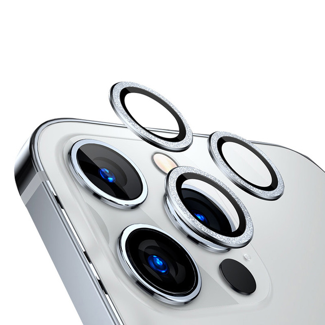 3D Metal Aluminum Screen Protector Case for iPhone 12 Mobile Phone Back Camera Lens Protector
