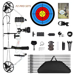PANDARUS High Quality Archery 0~50lbs Women Children Aluminum lightweight Compound bow and arrow set for outdoor target shooting