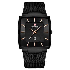 Curren-montre à quartz de luxe pour <span class=keywords><strong>homme</strong></span>, chronographe, maille fine, carrée, personnalisée, OEM, bon marché, bleu et rose, horloge, idée <span class=keywords><strong>cadeau</strong></span> d'affaires - Product Image 4