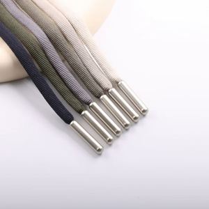 Cordon de serrage 100 % polyester CQ avec extrémité en silicone élastique et cordon ciré pour vêtements, chaussures et sacs - Product Image 1