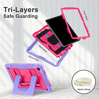 Housse de tablette robuste antichoc WESOROL avec béquille stable pour Samsung Galaxy Tab A11 Plus A9 Plus 11 pouces