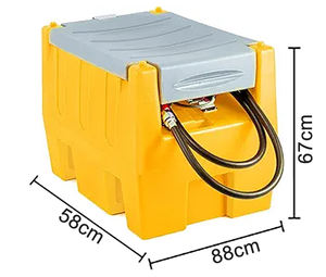 Sumac Portable Plastic 240L 480L Tanque de combustible diésel con boquilla dispensadora automática Kit de bomba Venta de reabastecimiento en el sitio para Uruguay - Product Image 1