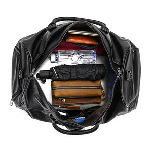 Sac de voyage week-end en cuir véritable de qualité supérieure pour hommes et femmes, sacs de voyage de luxe respirants personnalisés - Product Image 6
