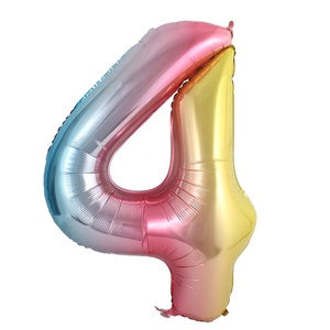 Balloon happy birthday set purple number balloon red number 3 balloon