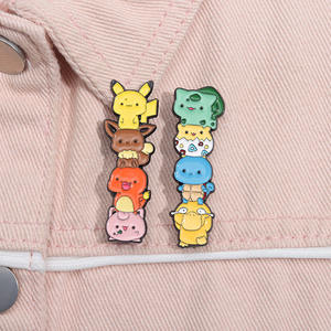 2色5.5厘米高品质卡哇伊皮卡库合金别针可爱胸针别针 - Product Image 5