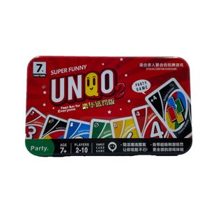 Custom Packaged rectangular tinplate game card storage metal tin box with lid