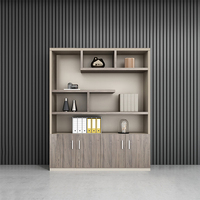 Nouveau produit Office Manager Room Background Bookcase Armoire arrière intégrée Classeur mural