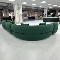 Ensemble de canapés en forme de L au design classique et luxueux, tissu artisanal de qualité supérieure, éponge confortable et durable, pour la maison, le bureau, l'appartement, l'hôtel