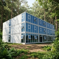 Maison conteneur démontable de 20 pieds à assemblage rapide, cabine modulaire pour dortoir de travailleurs de chantier