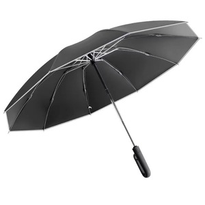 Paraguas Automático Grande de 23 Pulgadas QX, Superficie de Agarre Cómoda, Portátil, Reforzado con 10 Varillas, Resistente al Viento, Protección Solar - Product Image 6