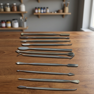 Custom Branding Curio 12 Piece Stainless Steel Wax Carvers Set Double Ended Sculpting Spatulas Clay Pottery Jewelry Craft Dental - Product Image 2