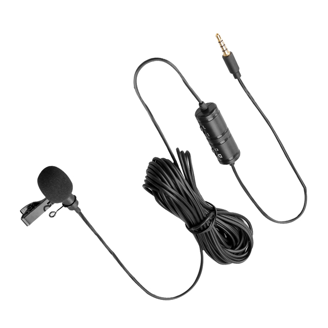 WF M1010 Omni-directional Clip-on Lavalier Microphone with 3.5mm plug(For SmartPhone & Camera)