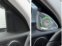 Pour Mercedes Benz C-Coupe 2015-2021, éclairage intérieur automobile W205 C-Coupe 4D, haut-parleur tweeter rotatif, lumière ambiante LED 64 couleurs