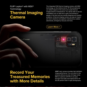 Téléphone robuste mondial <span class=keywords><strong>Ulefone</strong></span> Armor <span class=keywords><strong>11T</strong></span> <span class=keywords><strong>5G</strong></span> 8 Go + 256 Go Téléphones mobiles 6.1 pouces <span class=keywords><strong>5G</strong></span> Android 10 Smartphones Téléphone portable à imagerie thermique - Product Image 4