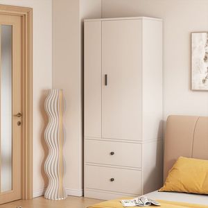 <span class=keywords><strong>Armadio</strong></span> ad Angolo a Una Porta, Facile Montaggio e Stoccaggio per Camere <span class=keywords><strong>da</strong></span> <span class=keywords><strong>Letto</strong></span> o Stanze in Affitto, Materiale MDF Durevole - Product Image 5