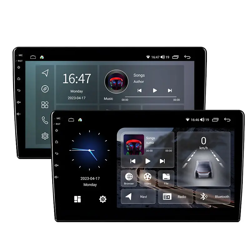 L1 Radio mobil Stereo layar sentuh 32GB 9 inci, Radio mobil layar sentuh IPS RDS FM GPS Wifi Carplay nirkabel Android Lodark