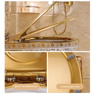 Sang trọng thiết kế hiện đại chất lượng tốt sứ inodoro phòng tắm tầng gắn nhà vệ sinh bát gốm một mảnh nhà vệ sinh <span class=keywords><strong>commode</strong></span> - Product Image 3