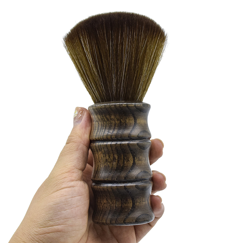 1PCS Soft Cleaning Neck Brush Face Duster Dispenser Brushes Hair Brush Hairdresser Salon Plastic Handle Cosmetic Tools NEW