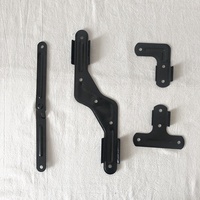 HE-1111, Accessoires de table de pique-nique noirs, vente chaude en Corée du Sud, quincaillerie pour table pliable, quincaillerie pour table de camping, charnières métalliques
