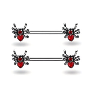 Venta caliente 316L Anillos de pezón de acero quirúrgico Diseños de animales Escudo de pezón Mujeres Zircon Pezón <span class=keywords><strong>Piercing</strong></span> Joyería - Product Image 5