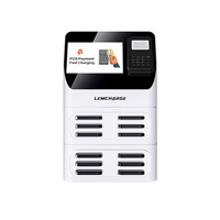Station de recharge mobile à chargement rapide avec 6/12/18 emplacements pour batteries externes partagées, système POS interne