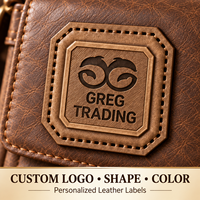 Patch en cuir véritable OEM pour jeans, chapeaux, vêtements, logo personnalisé en relief, étiquettes de marque à coudre sur les vêtements