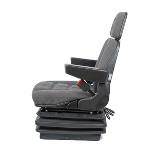 Siège de <span class=keywords><strong>mini</strong></span>-excavatrice en tissu noir avec accoudoir, ceinture de sécurité pour chariot élévateur Linde, tracteur, excavatrice, chargeuse sur pneus, <span class=keywords><strong>pelle</strong></span> rétrocaveuse, bulldozer - Product Image 4