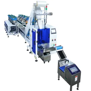 Flowpack packaging wrapping machine,packaging equipment automatic 450kg,450 kg wrap flow pack packaging machine with servo drive