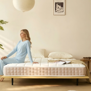 Matelas hybride ferme moyen, taille Queen et King, avec housse en tissu respirant, design minimaliste pour chambre à coucher et mobilier de maison - Product Image 3