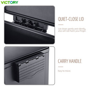 Poubelle rectangulaire en acier inoxydable Victory 35L 45L 55L 60 litres Poubelle à pédale de cuisine avec couvercle à fermeture douce - Product Image 4
