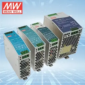 Mean Well NDR/EDR/SDR Series provide all industrial din rail power supply 75W 120W 240W 480W 960W Meanwell 5V 12V 15V 24V 48V