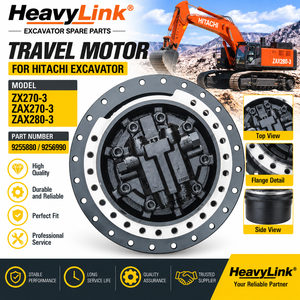 Motor de Traslación para Excavadora, Repuesto de Motor de Traslación Final para Maquinaria de Orugas Hitachi ZX270-3 ZAX270-3 ZAX280-3 - Product Image 3