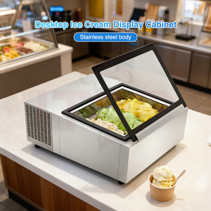 商业ガラスドアミニ胸フリーザー新しいアイスクリームフリーザー小さい - Product Image 2