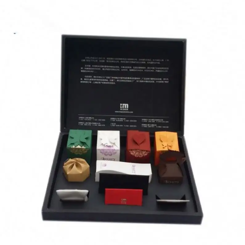 Individuelle starre magnetische luxus-geschenkbox aus karton verpackung für schokolade großhandel mit blistereinsatz-tablett