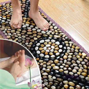 Pebble Voet <span class=keywords><strong>Massage</strong></span> Kussen Natuurlijke Jade Steen Weg Shiatsu Board Huishoudelijke <span class=keywords><strong>Massage</strong></span> Wandelen Tapijt Vloer Kussen - Product Image 1