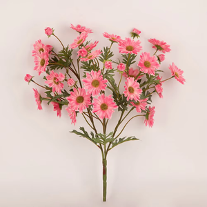 Bất động cảm ứng nhân tạo Daisy Bush-UV kháng <span class=keywords><strong>Faux</strong></span> vàng hồng tím hoa đèn LED cho ngoài trời Vườn đám cưới Halloween - Product Image 3