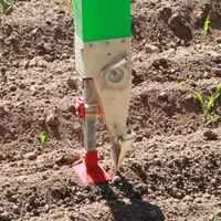 Semoir manuel agricole à pousser, profondeur de semis réglable, pour céréales, maïs, arachides, soja