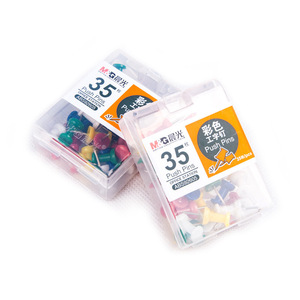 M&G Thumb Tack ABS92605 Colored Round Head Push <b>Pins</b> Metal Office Supply - Product Image 5