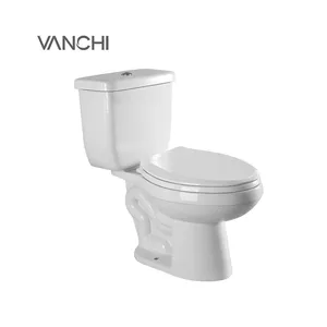 Inodoro Commode Keramik Putih Gaya Amerika Sifon Dua Potong Toilet Cupc Kamar Mandi Wc Toilet Mangkuk Saniter
