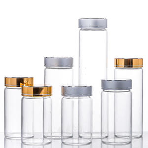 47ml Silver Lid Flat Glass Screen Printed Saffron Dispensing Bottle Bird's Nest Candy Capsule Cordyceps Flower Tea Agarwood Hou - Product Image 1