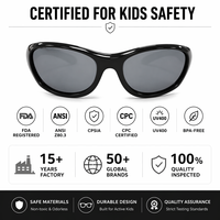 Lunettes de soleil souples pour enfants les plus vendues, avec logo personnalisé, monture souple, verres polarisés TAC