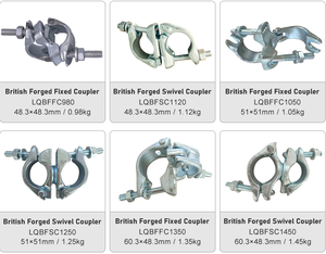 Linyiqueen tiêu chuẩn người Anh bs1139/en74 chứng nhận ống giàn giáo đôi putlog kẹp 48.3mm cho xây dựng - Product Image 5