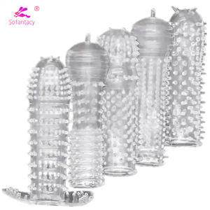 5 Arten männlicher Penis Extender TPE Kondom für sexy Spiel - Product Image 1