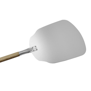 Pelle à pizza en aluminium 85x29,5 cm avec manche en bois amovible à visser, outil de transfert de pizza - Product Image 2